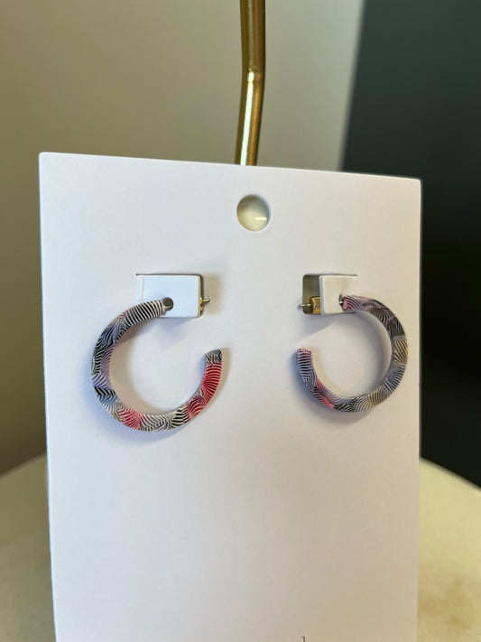 Coloured earrings