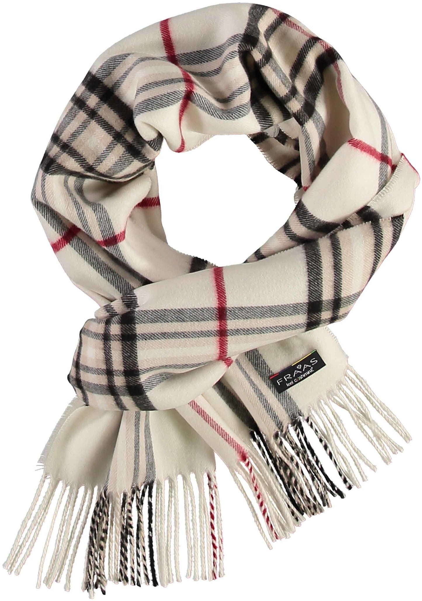 White tartan scarf 625391 020